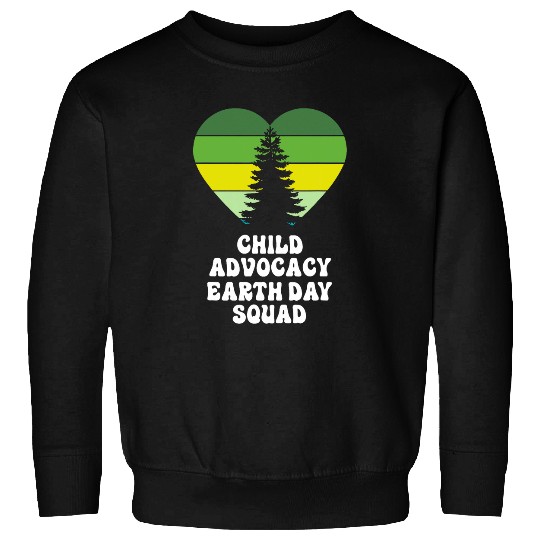 Child Advocacy Social Worker Earth Day Squad Sweatshirts