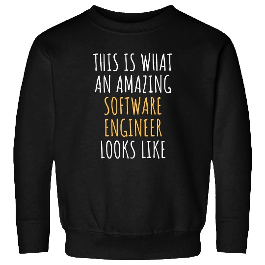 SOFTWARE ENGINEER Funny Job Title Profession Worker Idea Sweatshirts