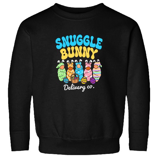 Snuggle Bunny Delivery Co Easter LD nurses Mother Baby nurses 1 Sweatshirts