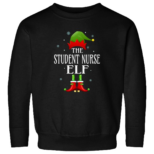 Student nurses Elf xmass Funny Family Matching Christmas Sweatshirts