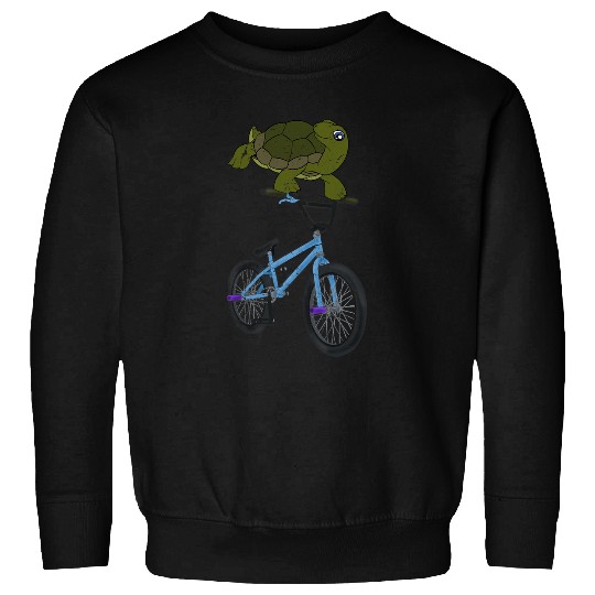 Funny Ocean Animal Lover BMX Stunt Cycling Sea Turtle Sweatshirts