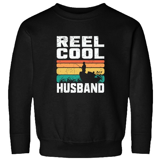 Funny Reel Cool Husband Fishing Hook skilled Fishermen Boat Sweatshirts
