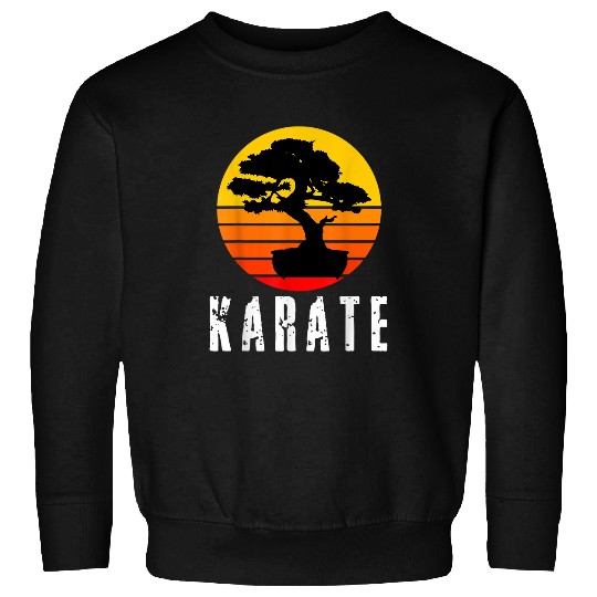 vintages Bonsai Karate Sunset Martial Arts Student Gift 3 Sweatshirts