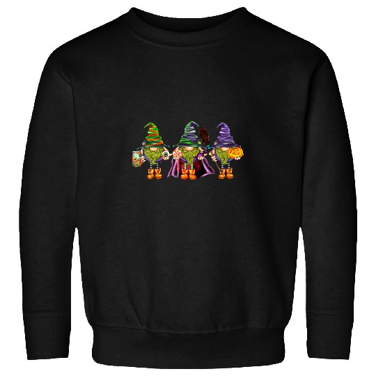 halloween gnomes gnome witch hat hello fall vibes Sweatshirts