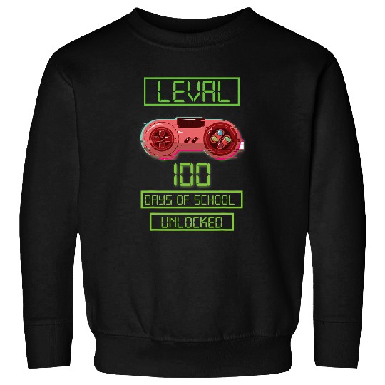 Video Gamer Student 100th Day Teacher 100 Days of School 4 Sweatshirts