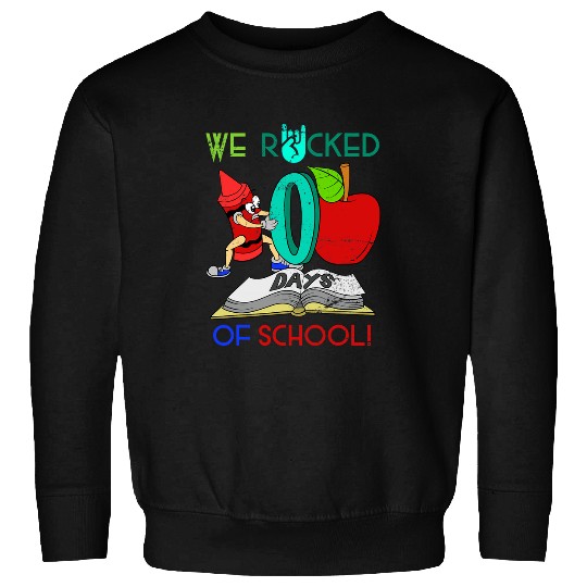 Student Girls Boys School Kids Gift Funny 100 Days Of School Sweatshirts