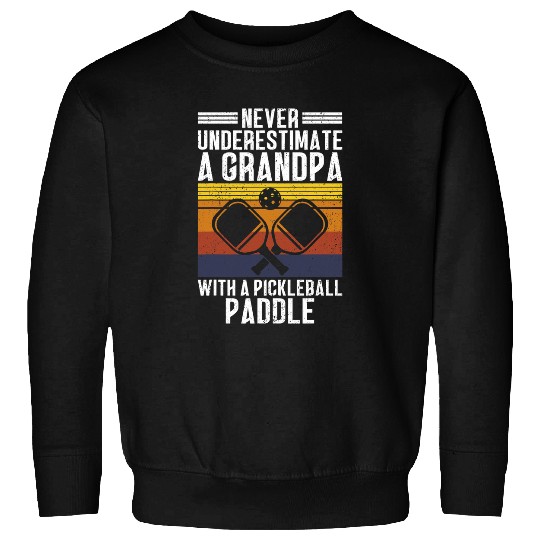 Mens Pickleball Grandpa Pickelball Paddle Balls For Men Grampy Sweatshirts