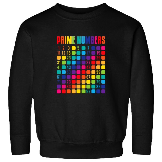 Prime Numbers School Math Teacher Student Sweatshirts