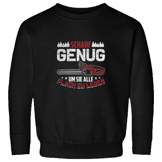 Chainsaw Forestry Worker Forestry Woodworker Forestry Tree Cutter Sweatshirts