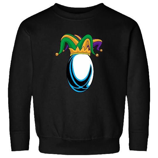 Funny Mardi Gras Rugby Jester Hat Funny Festival Party Sweatshirts