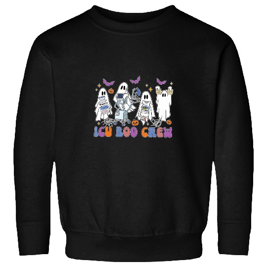 Halloween ICU nurses ICU Boo Crew Funny Nicu Picu nurses Tech Sweatshirts