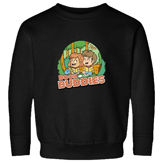 Literary Lovers Book Buddies Aesthetic for Bookworms Sweatshirts