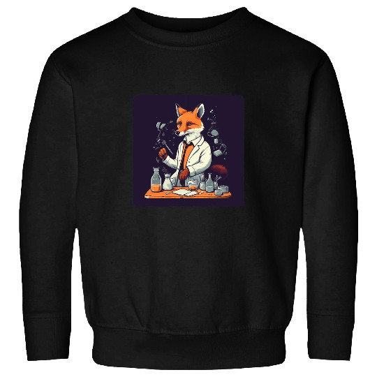 Fox Lab Coat Science Experiments Research Scientist Sweatshirts