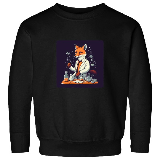 Fox Lab Coat Science Experiments Research Scientist Sweatshirts