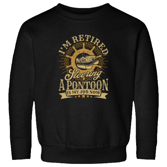 Mens Retired Pontoon Boat Captain for Boating Retirement Men Sweatshirts