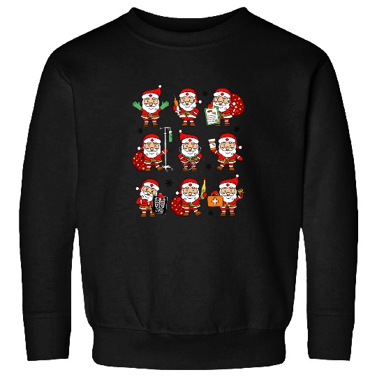 xmass Santa Claus nursess Crew Hospital nurses Crew Apparel Sweatshirts