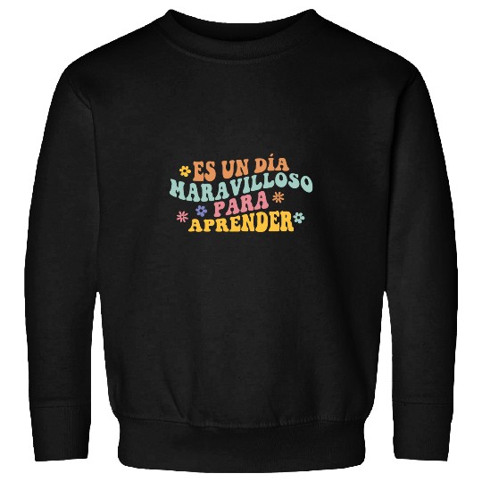 Spanish Teacher Dual Language Bilingual Teacher Cute Preppy Sweatshirts
