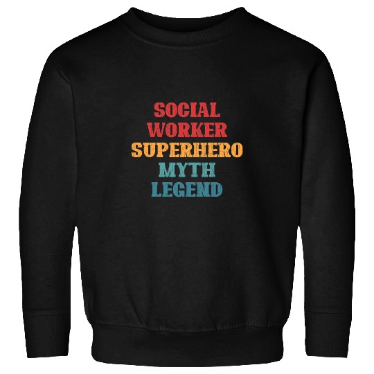 Social Worker Superhero Funny Social Work Graphic Sweatshirts