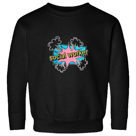 Social Worker Socialist 80s Style Men and Women Sweatshirts