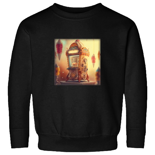 Surreal vintages Ice Cream Fortune Teller Machine Sweatshirts