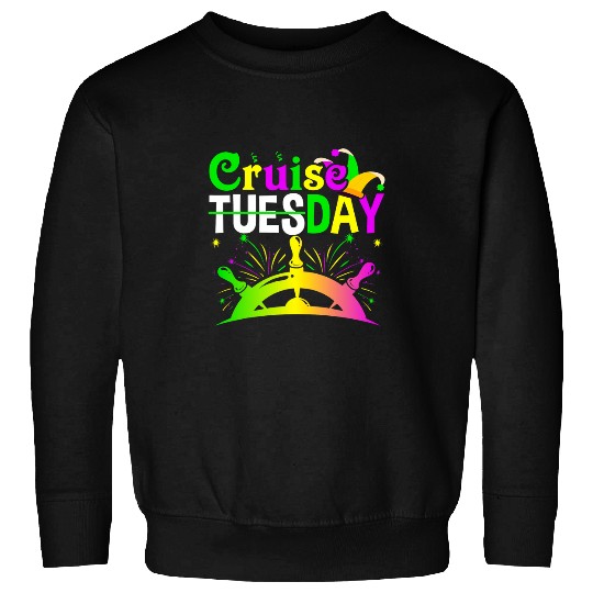 Cruiseday Mardi Gras Celebrations Parade Boat Fat Tuesday 9 Sweatshirts