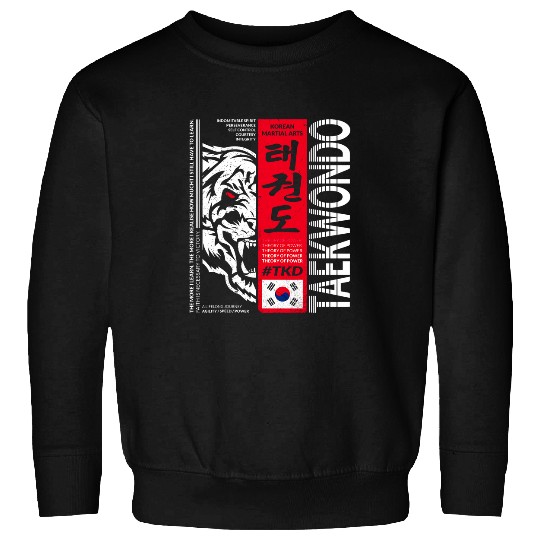 Taekwondo Korean Martial Arts Tiger Sweatshirts