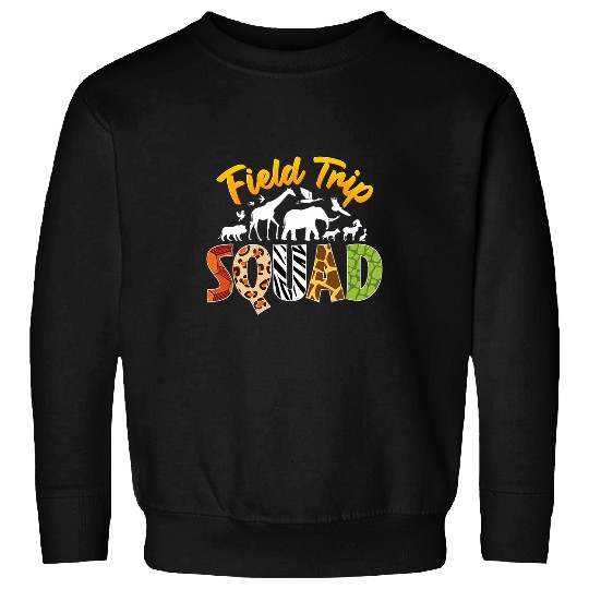 Zoo Field Trip Squad Matching Teacher Students Boys Girls Sweatshirts