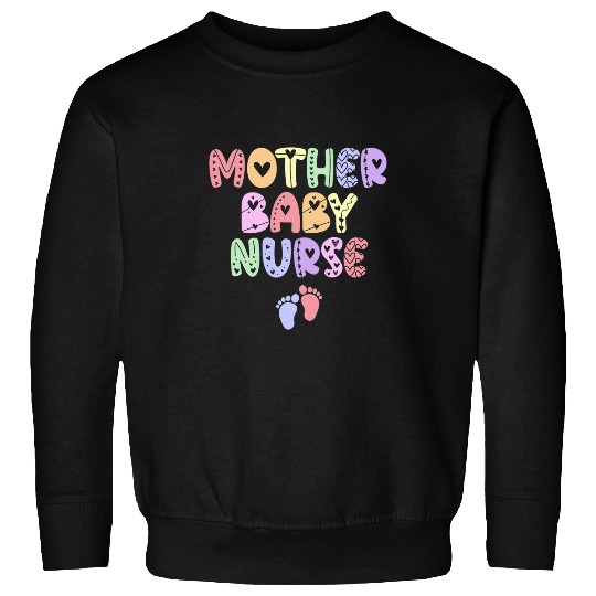 vintages Groovy Mother Baby nurses Women nurses Week 1 Sweatshirts