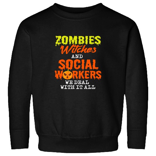 Halloween Social Work Assistance Curative Education nurses Sweatshirts