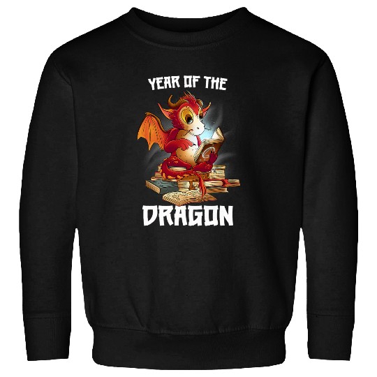 Book Lover Chinese New Year of the Dragon 2024 Men Women Kid Sweatshirts