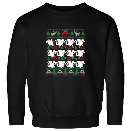Dragons Santa Sleigh Funny Fantasy Book Fan Ugly Christmas Sweatshirts