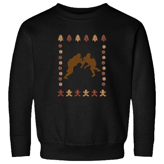 Wrestling Christmas Sweatshirts