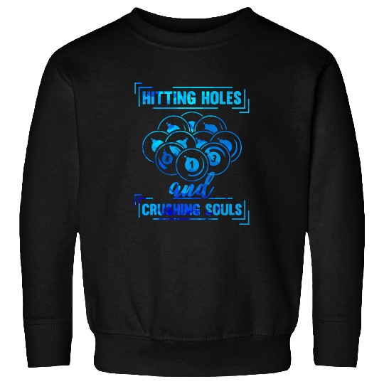 Cue Funny Billiards Pool Player Funny Sweatshirts