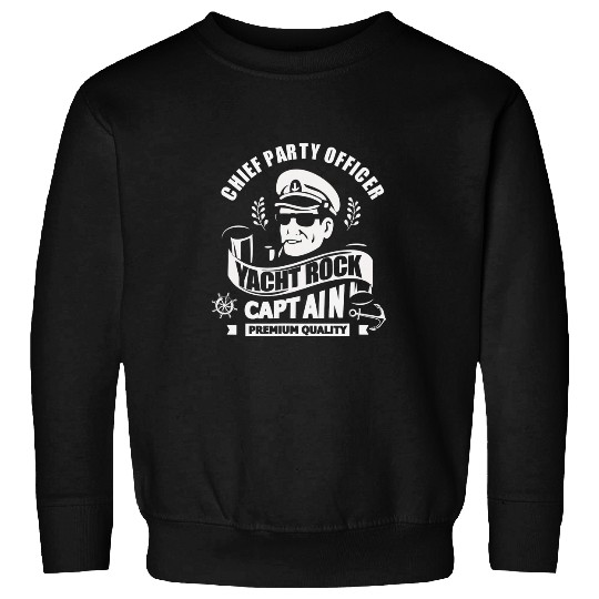 Mens Yacht Boat Captain Chief Party Officer Yacht Rock Captain Sweatshirts