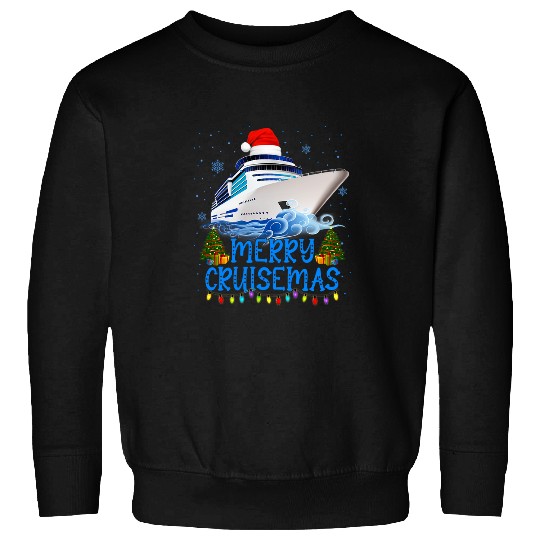 Merry Cruisemas Family Cruise Christmas Funny Boat Fun 1 Sweatshirts