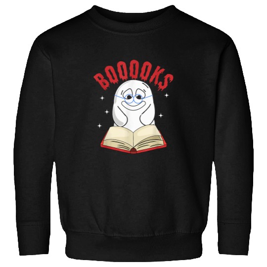 Cute ghosts Book Reading Teacher School Funny Halloween 2 8 Sweatshirts
