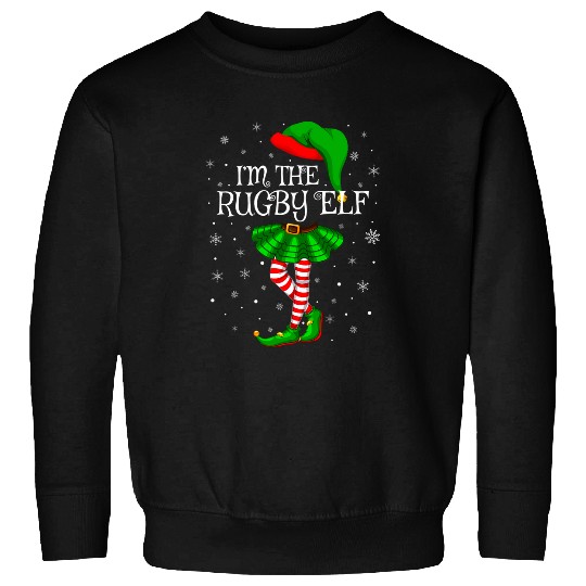 Matching Family Group Im The Rugby Elf Christmas Sweatshirts