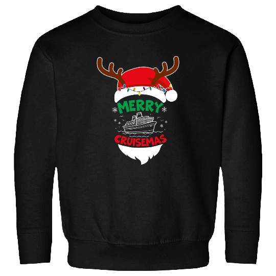 Merry Cruisemas Ship Funny Christmas Family Cruise Boat Trip Sweatshirts