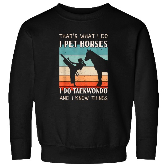 Taekwondo Outfit Horse Design Women Taekwondo Sweatshirts