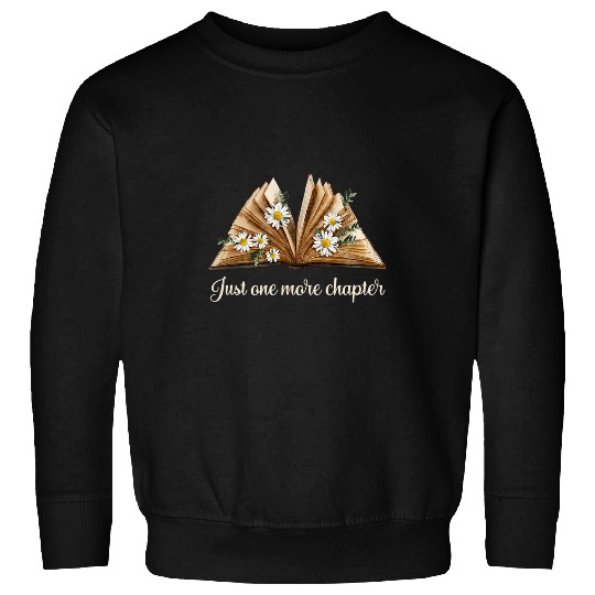 Cute Readers design with a big book and daisy flowers Sweatshirts