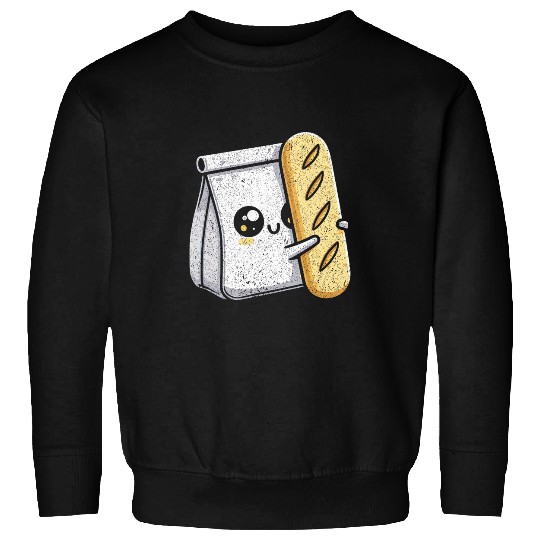 Funny Italian Food Farina Flour Focaccia Bread Sweatshirts