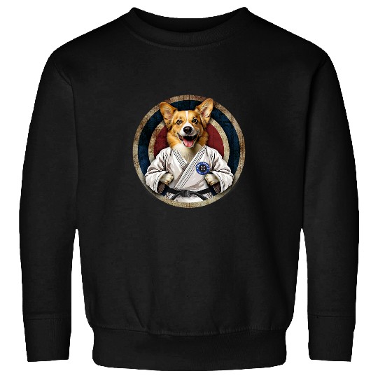 Corgi in Jiu Jitsu Gi Sweatshirts