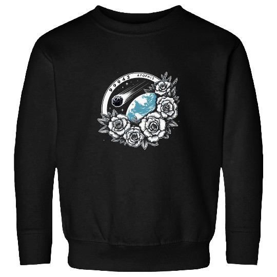 Apophis Flyby 2029 Close Approach Womens Tattoo Art Style Sweatshirts