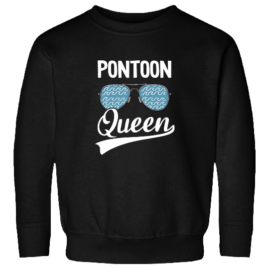 Pontoon Queen Lake Life Matching Family Pontoon Princess Sweatshirts