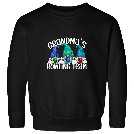 Gnome Retirement Motif For Women Funny Grandmas Bowling Team Sweatshirts