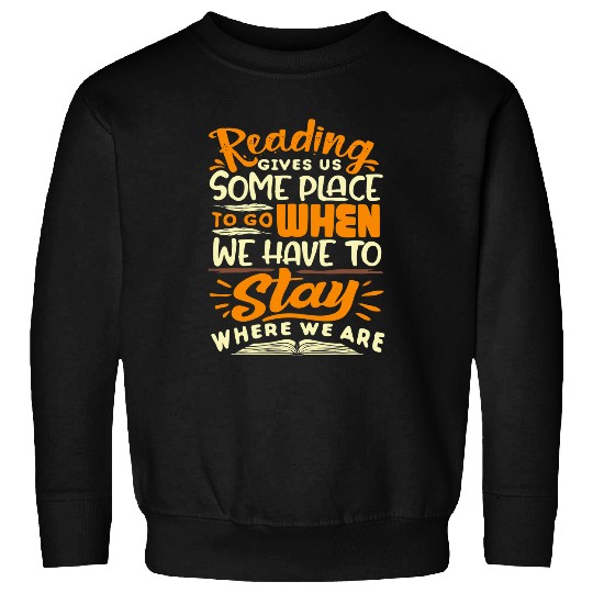 Book Reader Reading Literature Library Month Sweatshirts