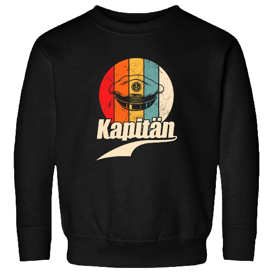 Mens Captain boat driving licence captains hat boat owner sailing Sweatshirts