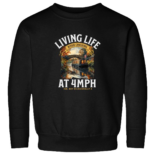 Canal Boat Outfit Idea For Women Canal Boating Barge Owner Sweatshirts