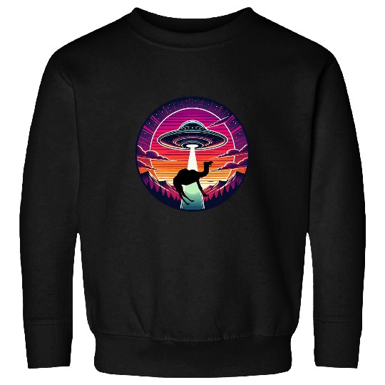 Camel Zoo Animal Funny Alien Flying Saucer Abduction Sweatshirts