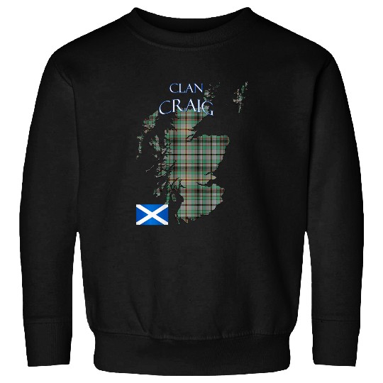 Craig Scottish Clan Tartan Scotland 2Sided Sweatshirts
